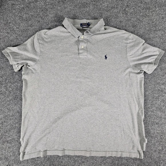 Ralph Lauren Other - Polo Ralph Lauren Men's Cotton Polo Shirt Size XXL Soft Gray Heather